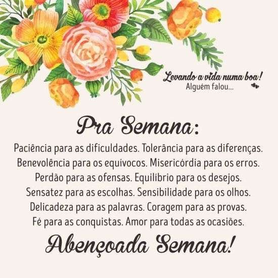 Abençoada semana