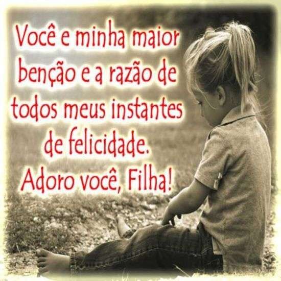 Adoro você filha