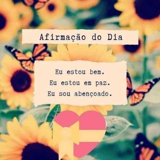 Afirmação do dia