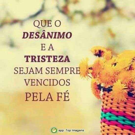 Desânimo e tristeza vencidos pela fé