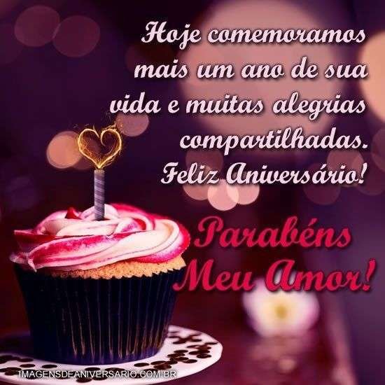 Feliz aniversário meu amor