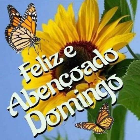 Feliz e abençoado domingo