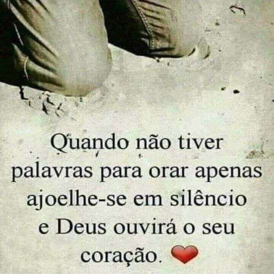 Quando não tiver palavras