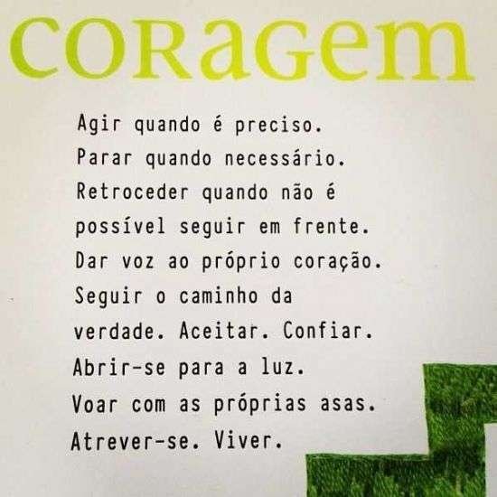 Ter coragem