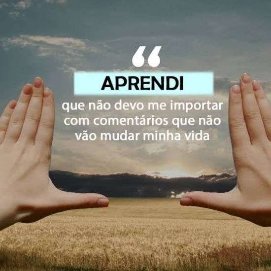 Me importar com comentários