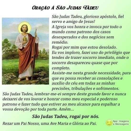 Oração à São Judas Tadeu