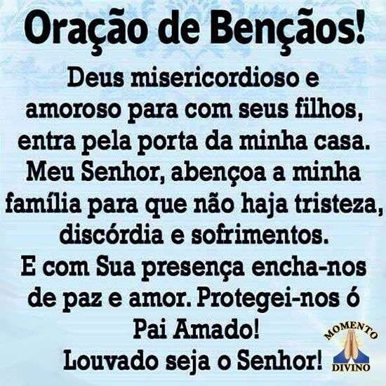 Oração de Bençãos