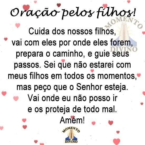 Oração pelos filhos
