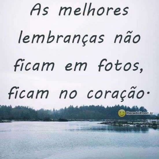 As melhores lembranças