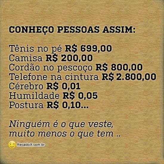 Conheço pessoas assim
