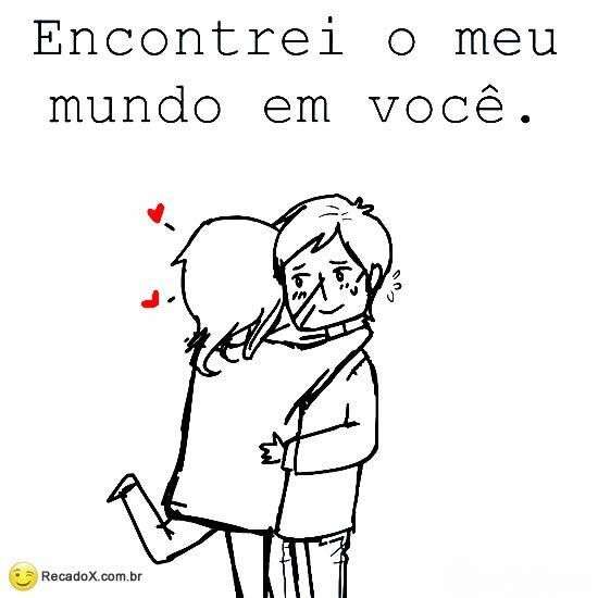 Encontrei meu mundo em você