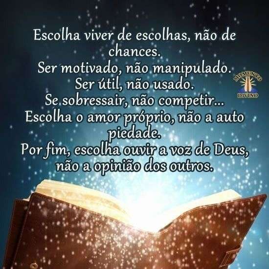 Escolha ouvir a voz de Deus