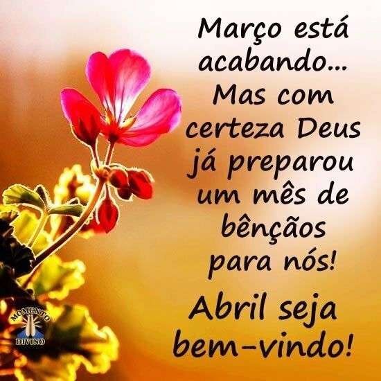 Março acabando