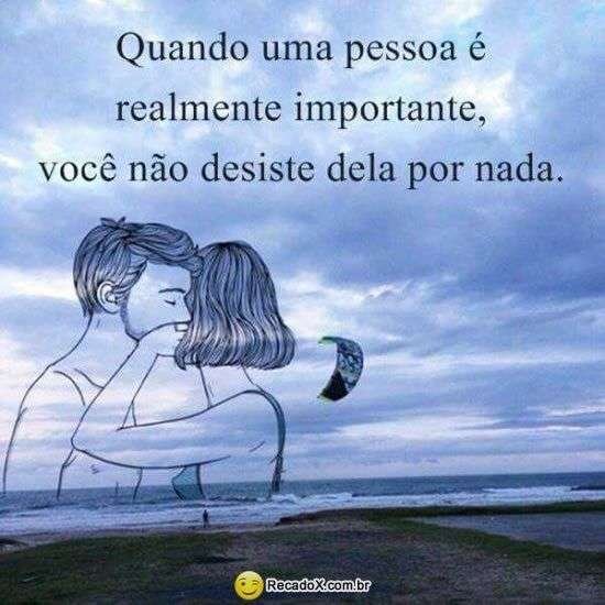 Quando a pessoa é importante