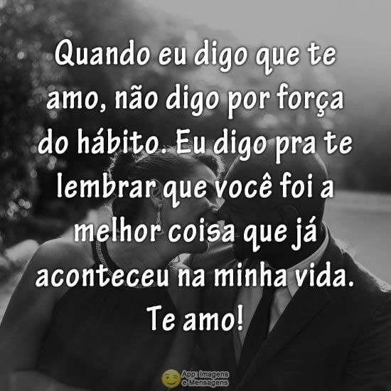 Quando digo que te amo