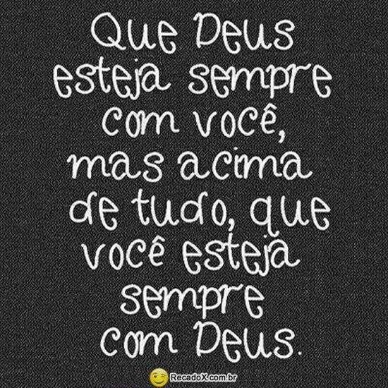 Que Deus esteja com você