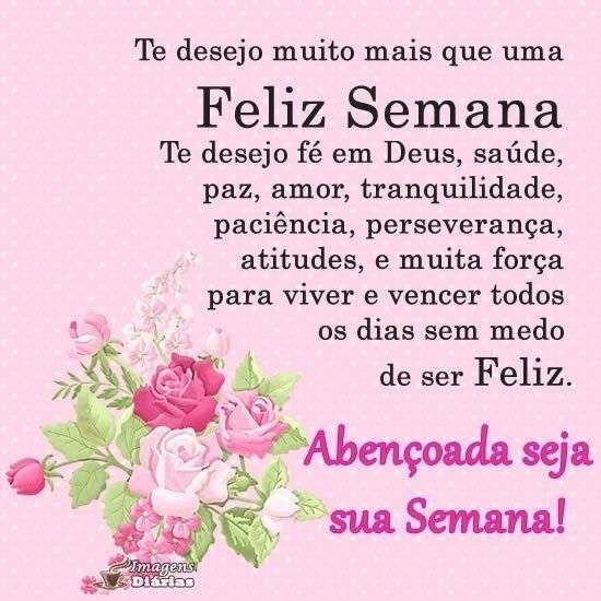 Abençoada seja sua semana