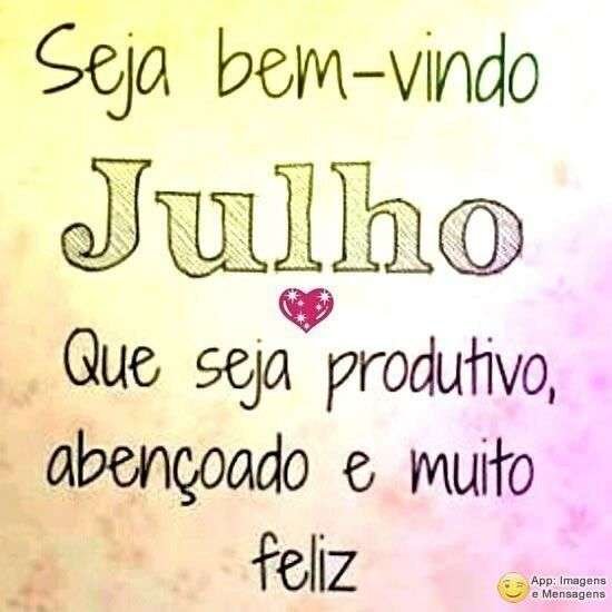 Bem-vindo Julho