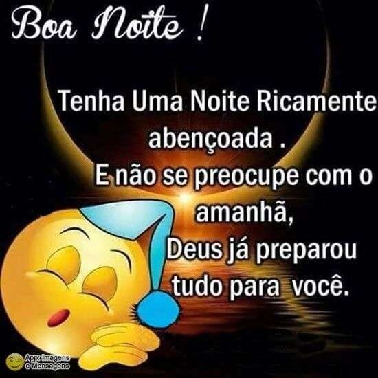 Boa noite abençoada