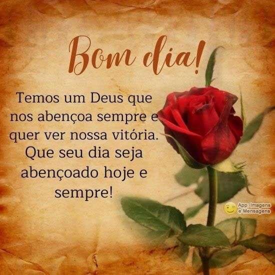 Bom dia abençoado