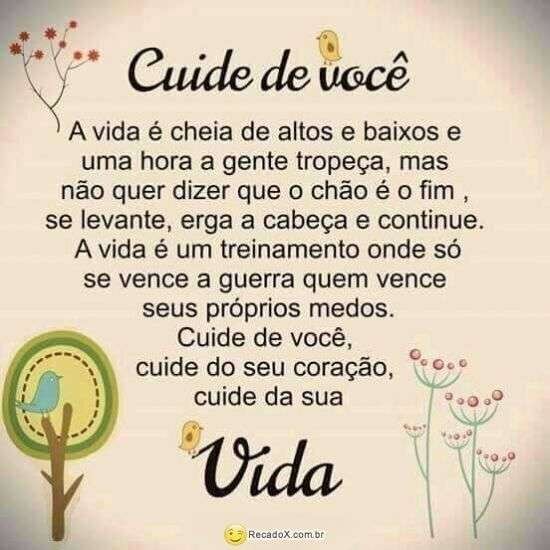 Cuide da sua vida
