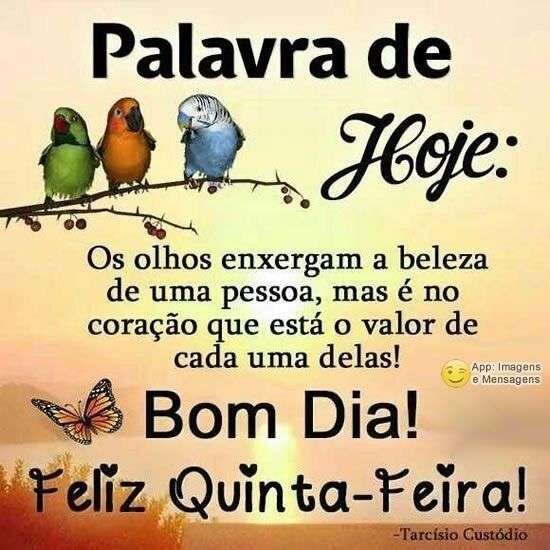 Feliz quinta-feira