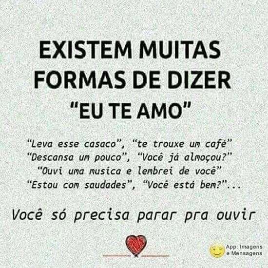 Formas de dizer eu te amo