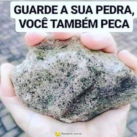 Guarde sua pedra