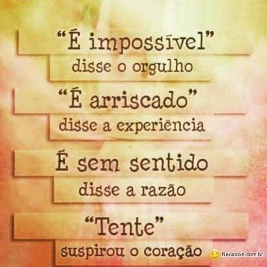 Tentar sempre
