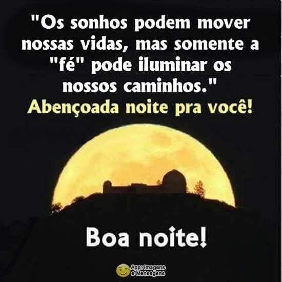 Boa noite abençoada