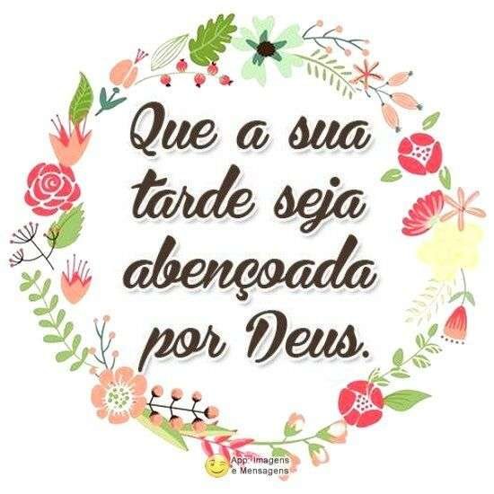 Boa tarde abençoada