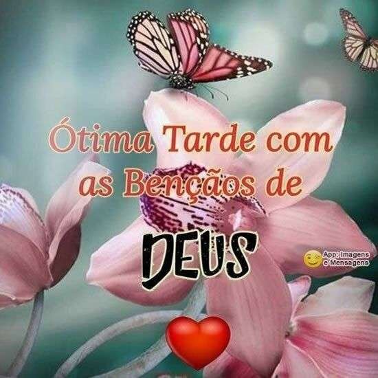 Boa tarde abençoada