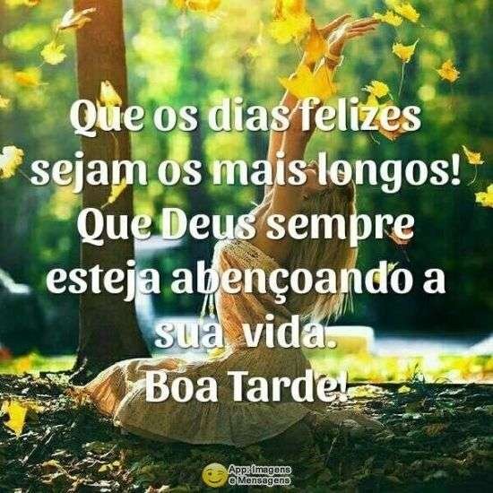 Boa tarde abençoada