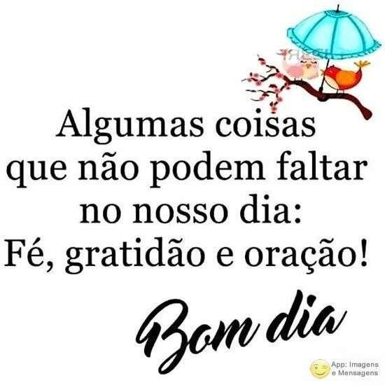 Bom dia com gratidão