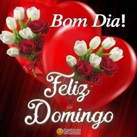 Bom dia e feliz domingo