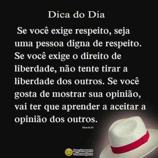 Dica do dia