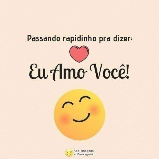 Eu amo você