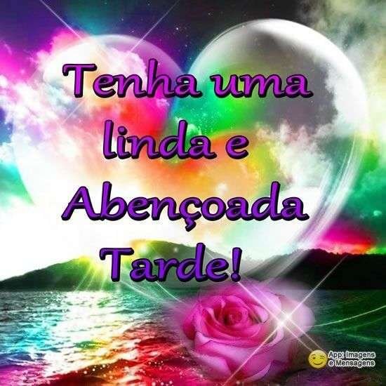 Linda e abençoada tarde