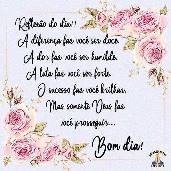 Somente Deus faz você prosseguir