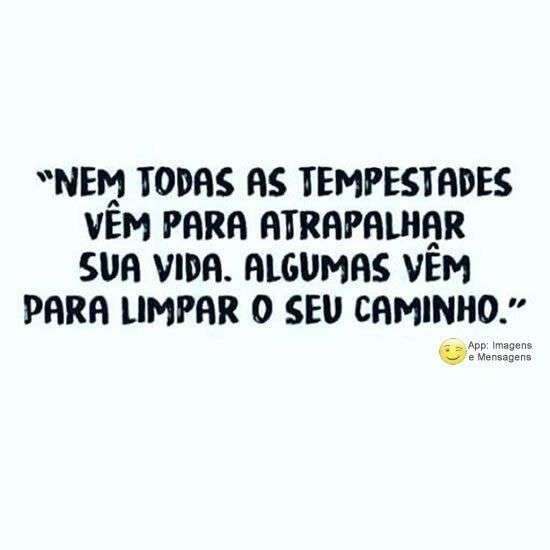 Tempestade para atrapalhar