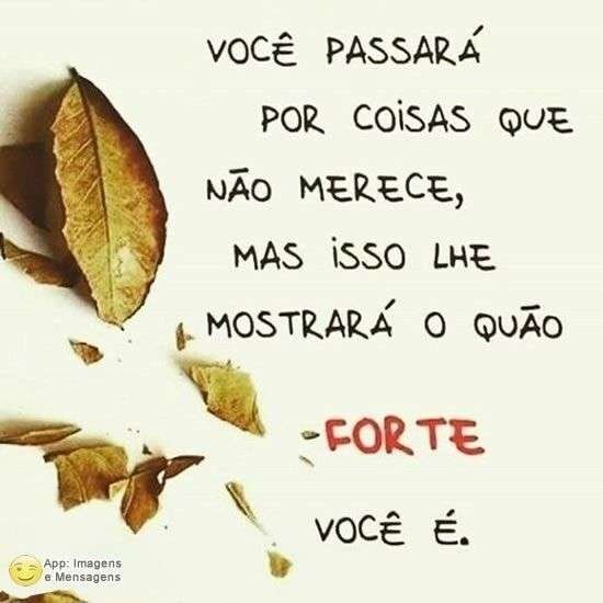 Você é forte