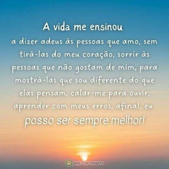 A vida me ensinou