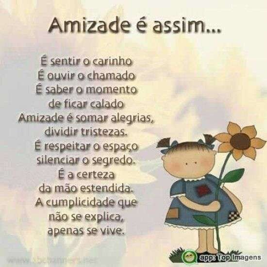 Amizade é assim