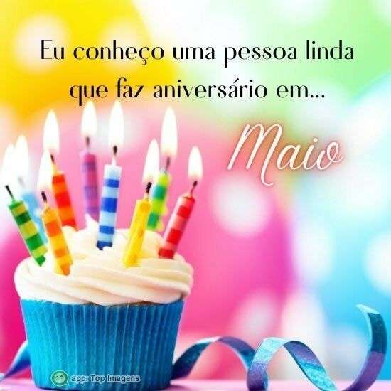 🎂 Aniversariante Maio Parabéns! Feliz Aniversário Nascidos Em