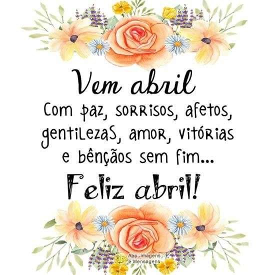 Bem-vindo abril