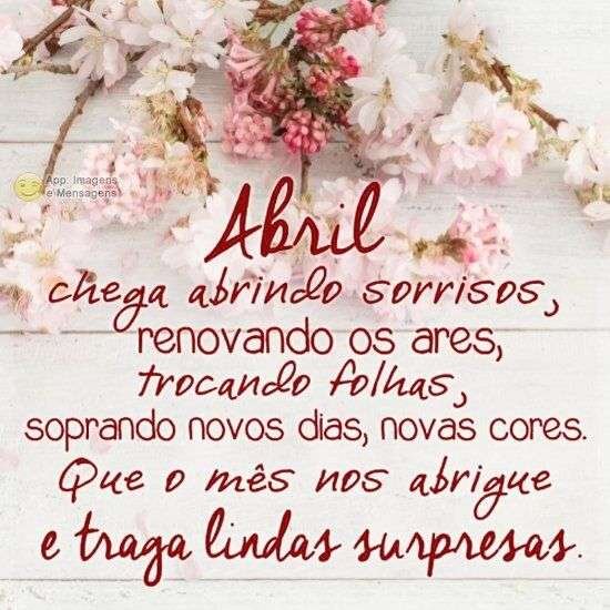 Bem-vindo abril