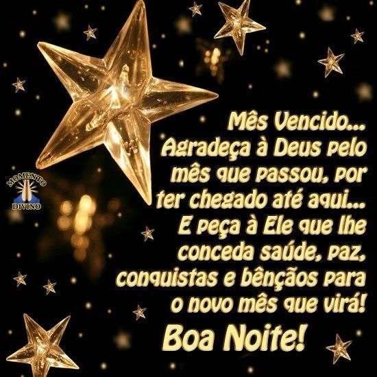 Boa noite fim de mês