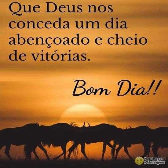 Bom dia abençoado