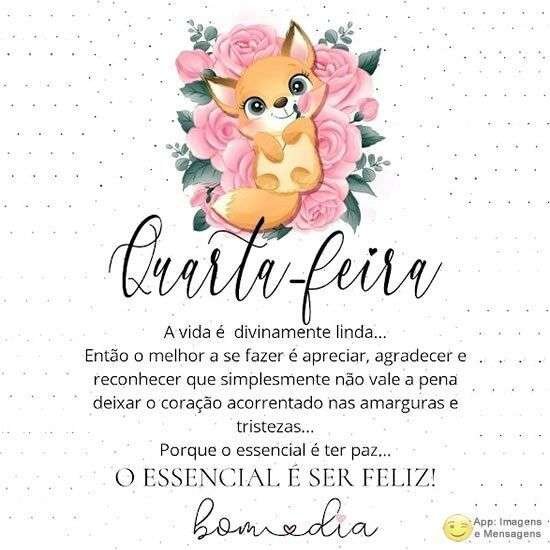 Bom dia de quarta-feria