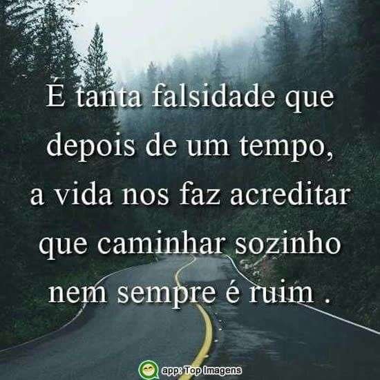 Caminhar sozinho nem sempre é ruim